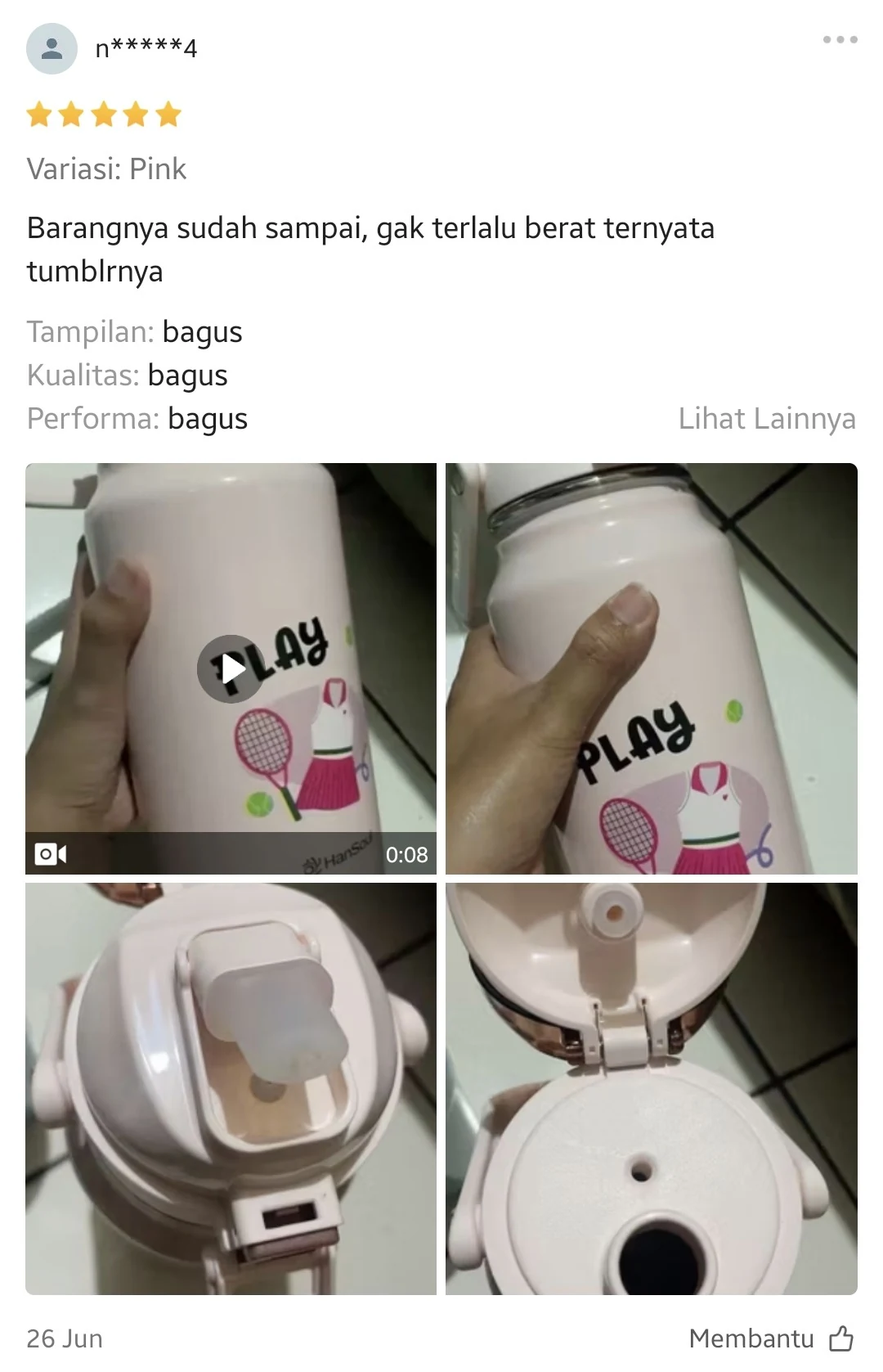 Ulasan pelanggan HanSoul di Shopee