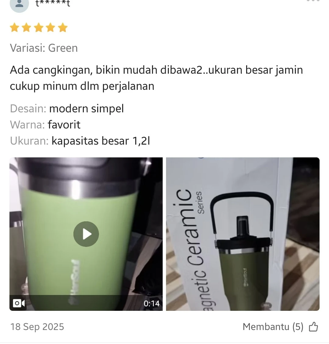 Ulasan pelanggan HanSoul di Shopee