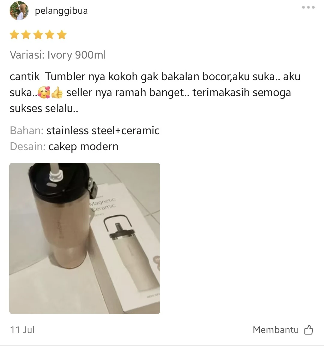 Ulasan pelanggan HanSoul di Shopee